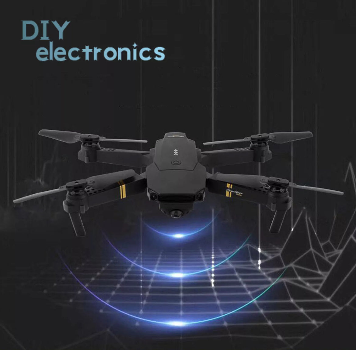 Mini-Drohne 4K Fold and Fly Quadcopter mit Kamera, Steuerung per Smartphone oder Fernbedienung, WiFi-Verbindung